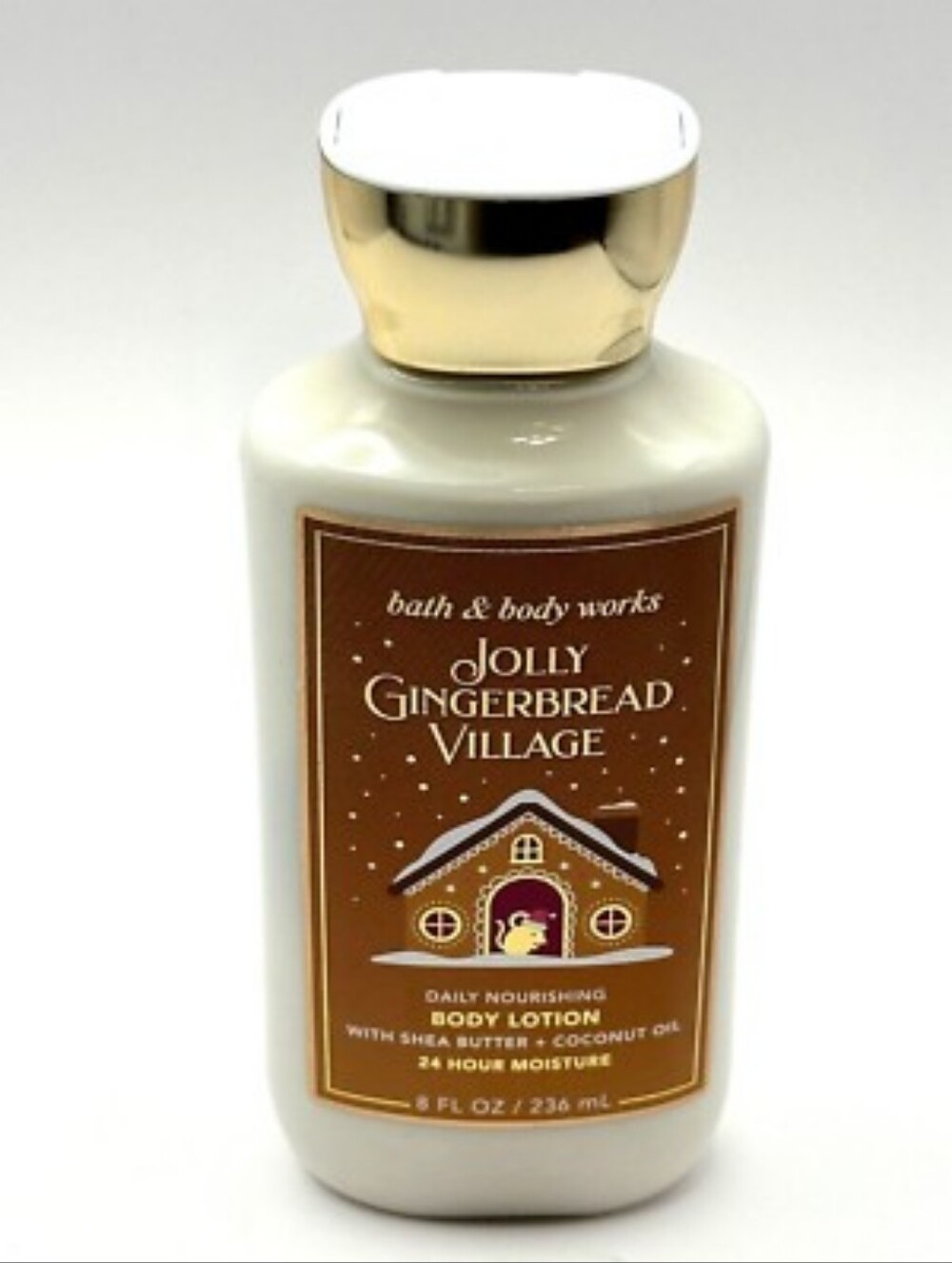New Sealed Bath & Body Works Jolly Gingerbread Village Daily Nourishing Lotion